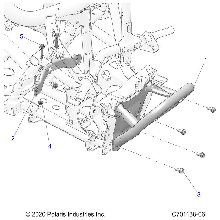 Weld-Frt,Bumper,Indy Red by Polaris