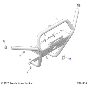 Weld-Frt,Bumper,Rgr.Indy Red by Polaris 1025341-293 OEM Hardware P1025341-293 Off Road Express Drop Ship