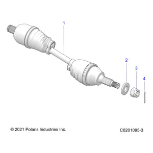 Weld-Halfshaft,Rear by Polaris 1590647 OEM Hardware P1590647 Off Road Express