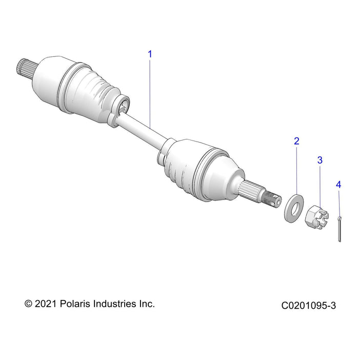 Weld-Halfshaft,Rear by Polaris