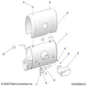 Weld-Headpipe by Polaris 1263576 OEM Hardware P1263576 Off Road Express Drop Ship