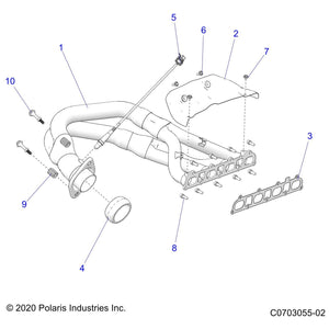 Weld-Headpipe by Polaris 1263763 OEM Hardware P1263763 Off Road Express Drop Ship