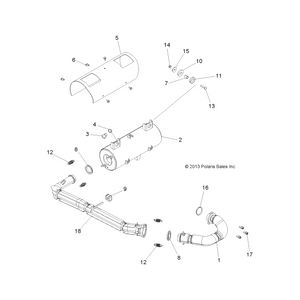 Weld-Headpipe,Front,Ss by Polaris 1262332 OEM Hardware P1262332 Off Road Express