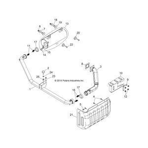 Weld-Headpipe,Rear,Blk by Polaris 1262591-489 OEM Hardware P1262591-489 Off Road Express