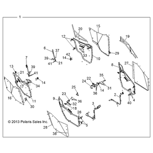 Weld-Hinge Bracket,Rr,Rh,Rz4 by Polaris 1019249 OEM Hardware P1019249 Off Road Express