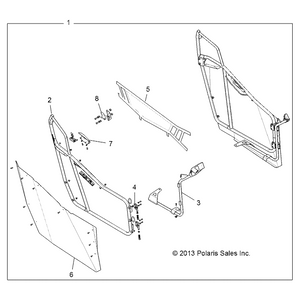 Weld-Hinge Bracket,Rzr,Lh by Polaris 1018177 OEM Hardware P1018177 Off Road Express