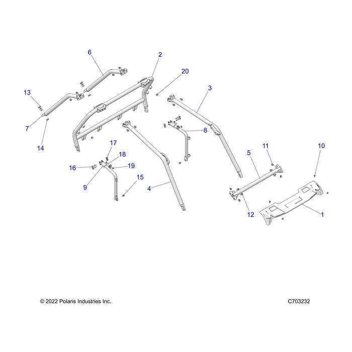 Weld-Hoop,Rops,Tr,Blk by Polaris