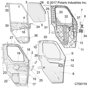 Weld-Latch,Lever,Lower,Lh by Polaris 1024147 OEM Hardware P1024147 Off Road Express