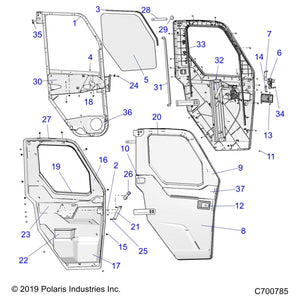 Weld-Latch,Lever,Lower,Right by Polaris 1024148 OEM Hardware P1024148 Off Road Express