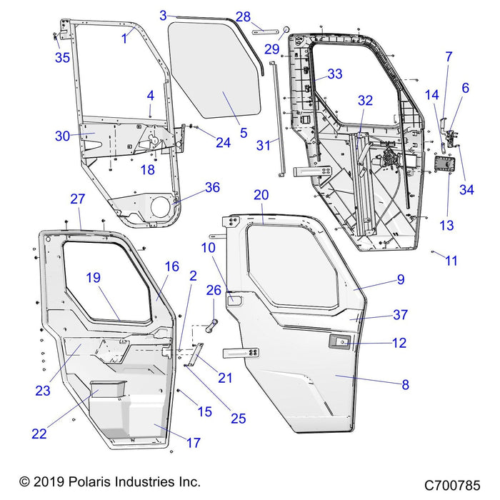 Weld-Latch,Lever,Lower,Right by Polaris