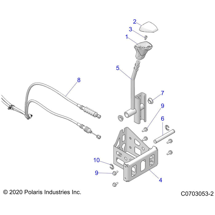 Weld-Lever,Shift,Blk by Polaris