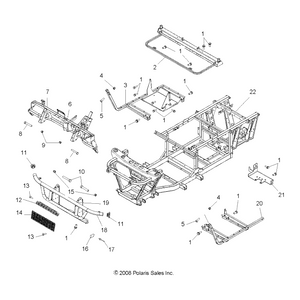 Weld-Main Frame,Blk by Polaris 1016789-067 OEM Hardware P1016789-067 Off Road Express Drop Ship