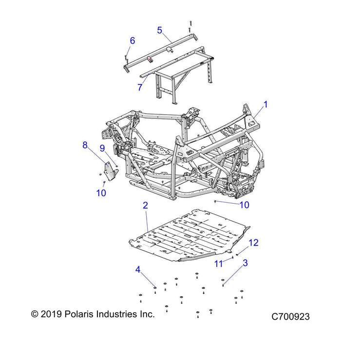 Weld-Main Frame, Blk by Polaris