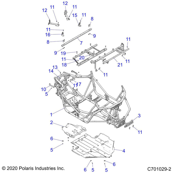 Weld-Main Frame,Blk by Polaris