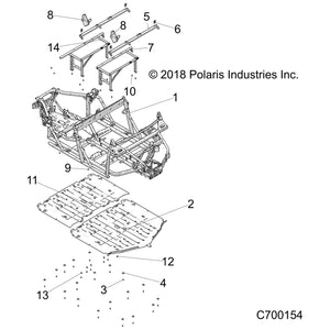 Weld-Main,Frame,Crew,Blk by Polaris 1026722-458 OEM Hardware P1026722-458 Off Road Express Drop Ship