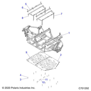 Weld-Main,Frame,Crew by Polaris 1027639-458 OEM Hardware P1027639-458 Off Road Express Drop Ship