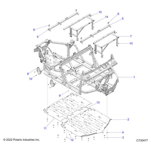 Weld-Main,Frame,Crew by Polaris 1027641-458 OEM Hardware P1027641-458 Off Road Express Drop Ship