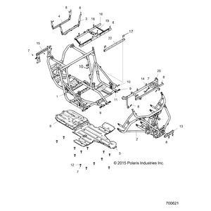 Weld-Mainframe, Front, Sway, Ma by Polaris 1021320-458 OEM Hardware P1021320-458 Off Road Express Drop Ship