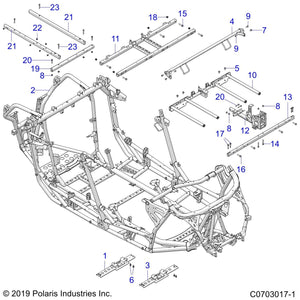 Weld-Mainframe,Iso,64,Mp,Blk by Polaris 1024037-458 OEM Hardware P1024037-458 Off Road Express Drop Ship