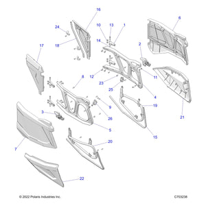 Weld-Mnt,Lower Dr Inj,Lh Rr,Rzn4 by Polaris 1020186 OEM Hardware P1020186 Off Road Express