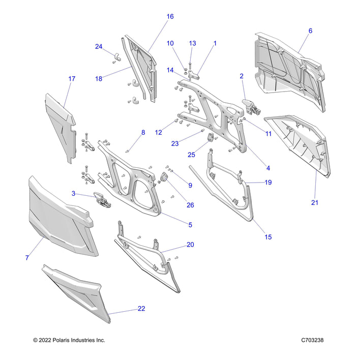 Weld-Mnt,Lower Dr Inj,Lh Rr,Rzn4 by Polaris