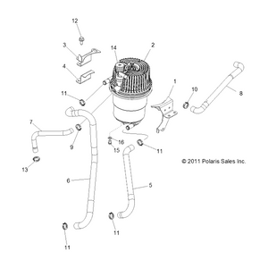 Weld-Mnt,Oil Bottle,Frt,Yz by Polaris 1018059 OEM Hardware P1018059 Off Road Express