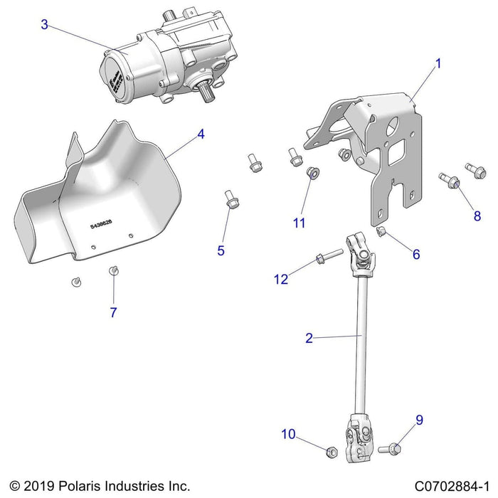 Weld-Mount,Eps,Brake,Ecoat by Polaris