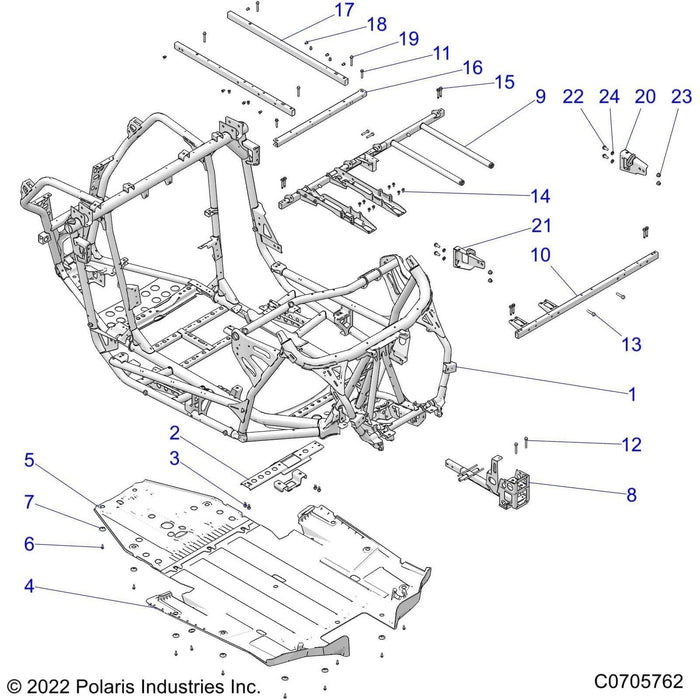 Weld-Mount,Hinge,Upper,Lh,Blk by Polaris