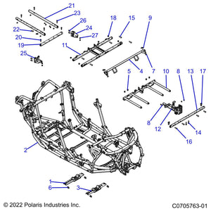 Weld-Mount,Hinge,Upper,Mp,Lh,Blk by Polaris 1027229-458 OEM Hardware P1027229-458 Off Road Express