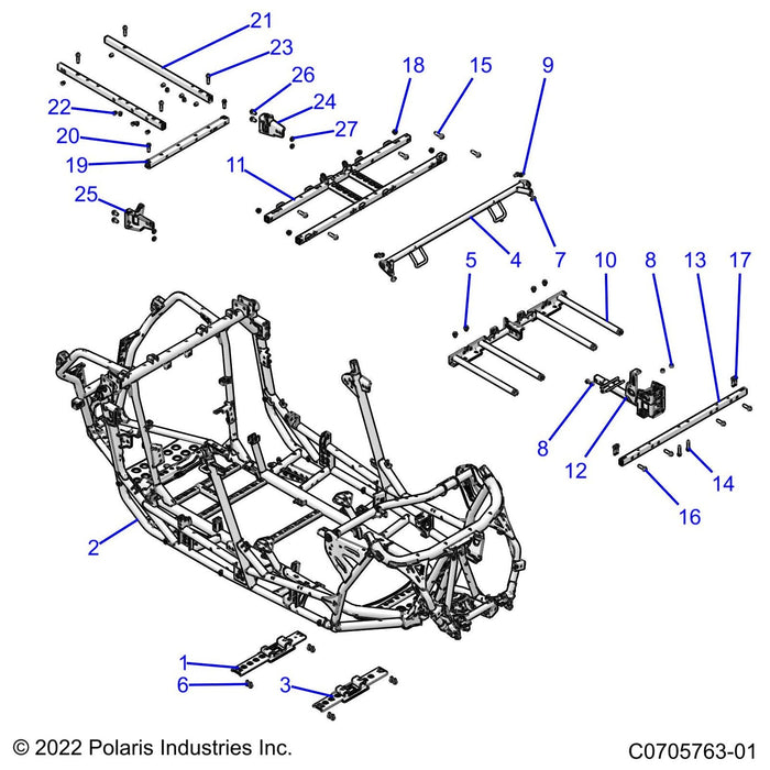 Weld-Mount,Hinge,Upper,Mp,Lh,Blk by Polaris