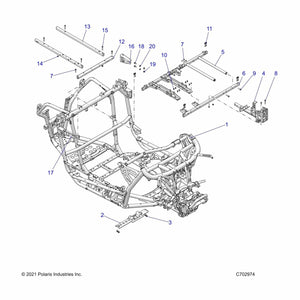 Weld-Mount,Propshaft,Ecoat by Polaris 1026323-329 OEM Hardware P1026323-329 Off Road Express