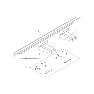 Weld-Mount,Rh,Rr,Brushgrd,Ttn by Polaris 1018891 OEM Hardware P1018891 Off Road Express