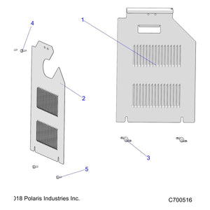 Weld-Mud Cover,Lh,Mblk by Polaris 1024458-458 OEM Hardware P1024458-458 Off Road Express