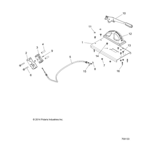 Weld-Park Brake Mount,Eu,Blk by Polaris 1021359-458 OEM Hardware P1021359-458 Off Road Express