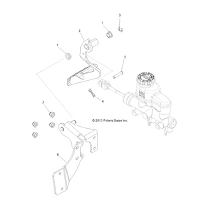 Weld-Pedal Mnt,Blk by Polaris 1018098-329 OEM Hardware P1018098-329 Off Road Express