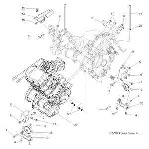 Weld-Rear Mnt Bracket,Matte Blk by Polaris 1015623-458 OEM Hardware P1015623-458 Off Road Express