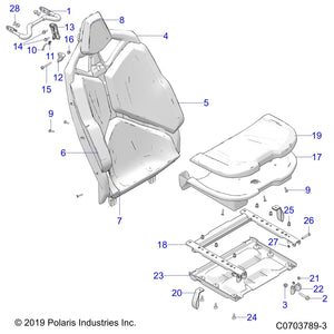 Weld-Rear Seat Striker,Blk by Polaris 1025496-458 OEM Hardware P1025496-458 Off Road Express