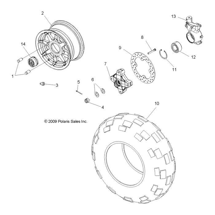 Weld-Rim,Frnt,10 Ga,12X6,Miltn by Polaris