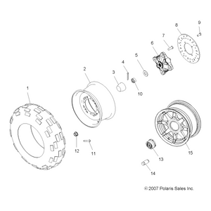 Weld-Rim,Front,10 Ga,12X6,Nbu by Polaris 1520263-455 OEM Hardware P1520263-455 Off Road Express