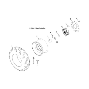 Weld-Rim,Front,10 Ga,Flat Blk by Polaris 1520263-463 OEM Hardware P1520263-463 Off Road Express