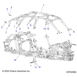 Weld-Rops,74,Mp,Blk by Polaris 1025206-458 OEM Hardware P1025206-458 Off Road Express Drop Ship