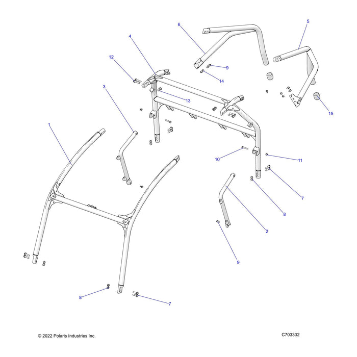 Weld-Rops,B-C Pillar,Lh,Eu,Blk by Polaris