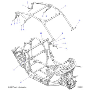 Weld-Rops,Main,Mt Ttnm Met Sm by Polaris 1024860-705 OEM Hardware P1024860-705 Off Road Express Drop Ship