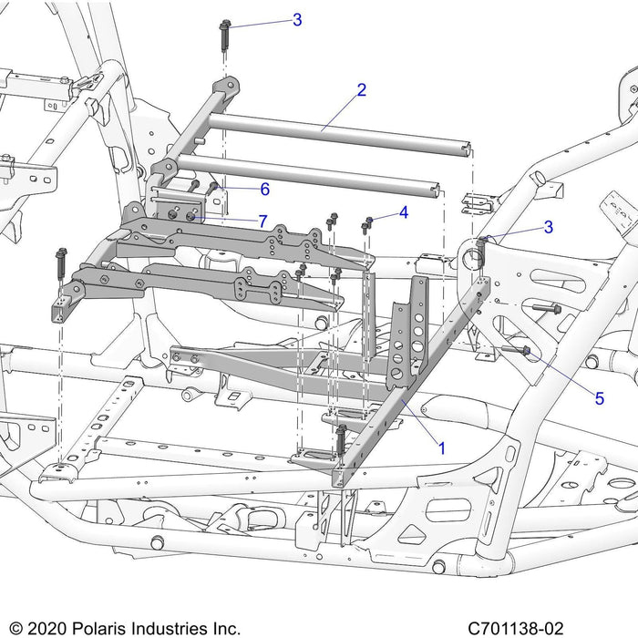 Weld-Scm Mount,Blk by Polaris