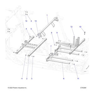 Weld-Scm Mount,Mp,Ecoat by Polaris 1025253-329 OEM Hardware P1025253-329 Off Road Express