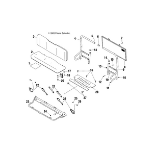 Weld-Screen,Seat Back,Blk by Polaris 1014469-067 OEM Hardware P1014469-067 Off Road Express