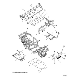 Weld-Seat Base,Cab Sup,Eu,Mblk by Polaris 1021330-458 OEM Hardware P1021330-458 Off Road Express