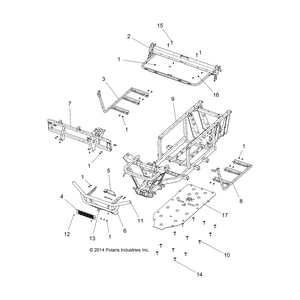 Weld-Seat Base,Cab Supt,M Blk by Polaris 1020595-458 OEM Hardware P1020595-458 Off Road Express