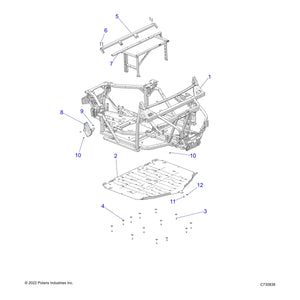 Weld-Seat Base,Main,Ecoat by Polaris 1027169-329 OEM Hardware P1027169-329 Off Road Express