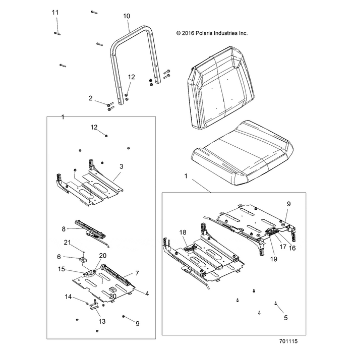 Weld-Seat,Retaining Pin,Blk by Polaris